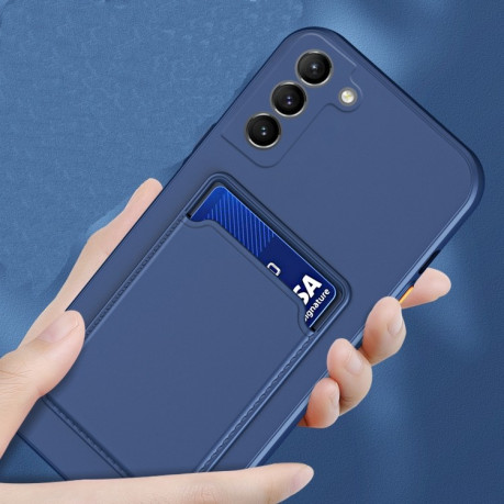 Противоударный чехол Card Slot Design для Samsung Galaxy A14 5G - темно-синий