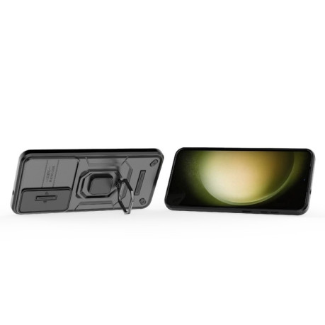 Противоударный чехол Sliding Camshield для Samsung Galaxy S25+ 5G - черный