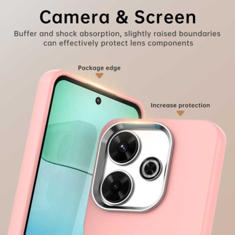 Чохол протиударний Colorful Acrylic Series для Xiaomi Poco M6 4G - рожевий
