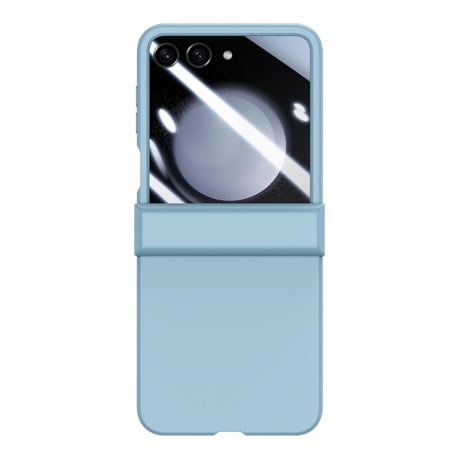 Противоударный чехол Three Parts  PC Skin Feel Shockproof  для Samsung Galaxy  Flip 6 - голубой