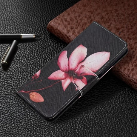 Чохол-гаманець Colored Drawing Pattern для Samsung Galaxy A03s - Lotus