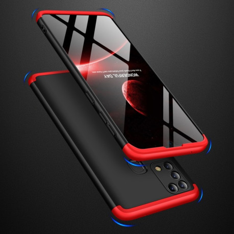 Противоударный чехол GKK Three Stage Splicing Full Coverage на Samsung Galaxy M31 - черно-красный