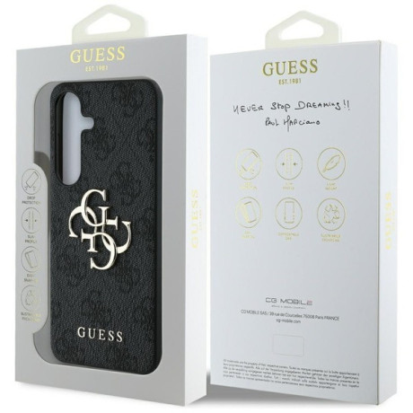 Оригинальный чехол Guess Big 4G Logo Classic Logo  для Samsung Galaxy S25 Plus - black
