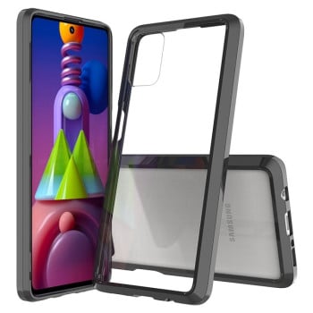 Акриловий протиударний чохол HMC з посиленим захистом кутів на Samsung Galaxy M51 - чорний