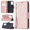 Чохол-книжка Litchi Texture Pure Color Samsung Galaxy A52/A52s - рожеве золото