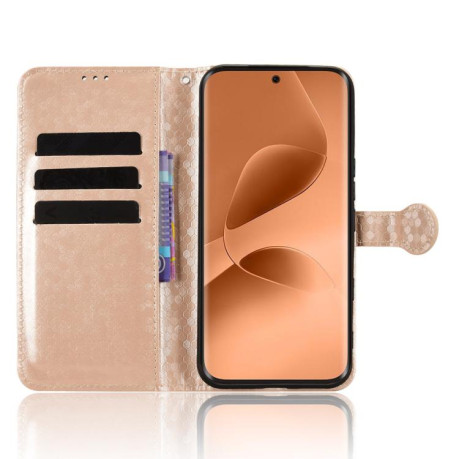 Чохол-книжка Honeycomb Dot для Infinix Note Edge 5G — золотий