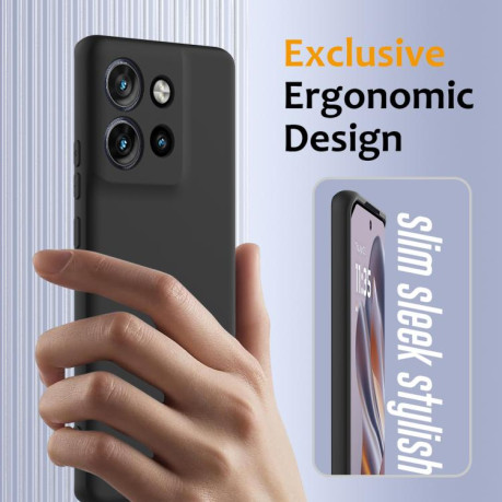 Силіконовий чохол Shockproof Silicone Magsafe для Motorola Edge 50 Neo/Moto S50 - чорний