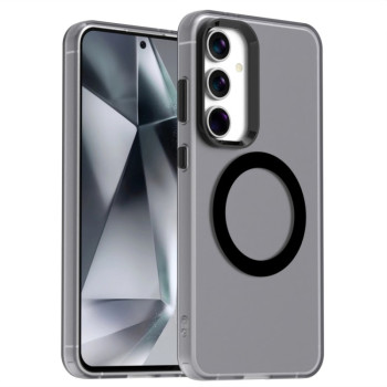 Противоударный чехол MagSafe Holder PC Hybrid для Samsung Galaxy S24 FE 5G - черный