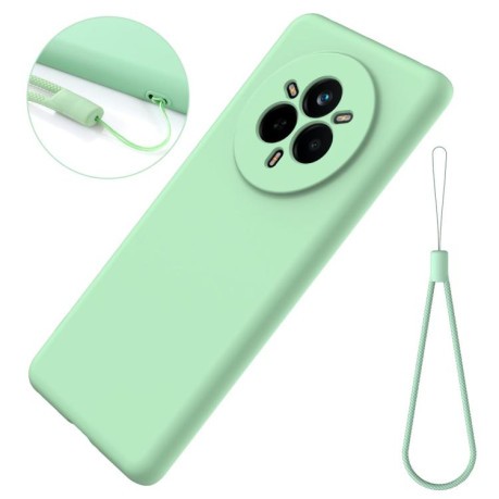 Силіконовий чохол Solid Color Liquid Silicone на Realme 14 Pro+ - зелений