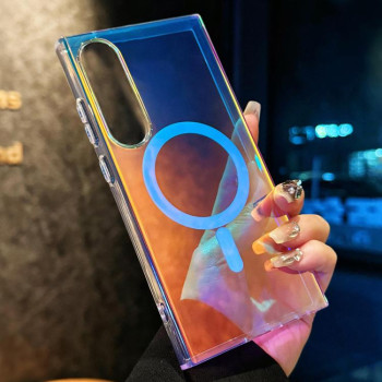 Чохол Laser Texture MagSafe для Samsung Galaxy S25 Edge 5G - Red Light