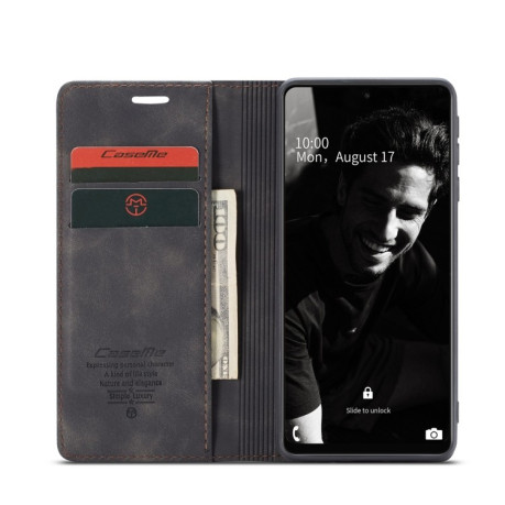 Чехол-книжка CaseMe 013 Series на Samsung Galaxy A72 - черный