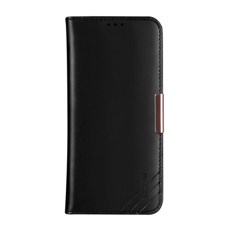 Шкіряний чохол-книжка DZGOGO ROYALE II Series із вбудованими магнітами на Samsung Galaxy S10 Plus-чорний