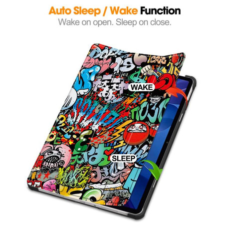 Чехол-книжка 360 Rotation Stand Smart Leather для Xiaomi Redmi Pad 2 - Graffiti