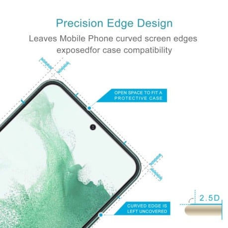 Защитное стекло 0.26mm 9H 2.5D на Samsung Galaxy S23+ 5G