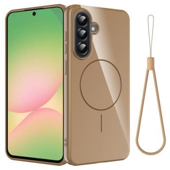 Чехол Glossy TPU Shockproof с MagSafe на Samsung Galaxy A17 5G / 4G - золотой