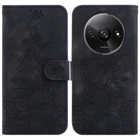 Чохол-книжка Lily Embossed Leather для Xiaomi Redmi A3 - чорний