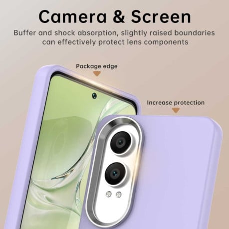 Протиударний чохол Colorful Series з посиленими кутами та бортиками на OnePlus Nord CE4 Lite - фіолетовий