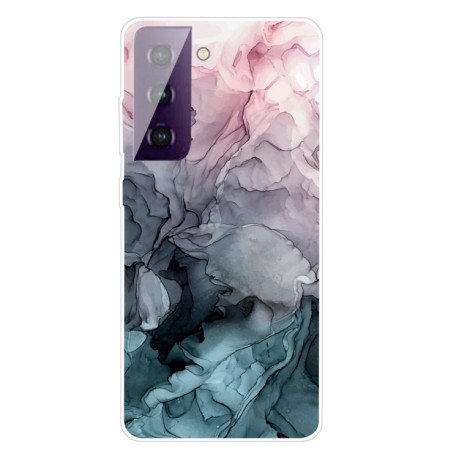 Противоударный чехол Marble Pattern для Samsung Galaxy S21 - Abstract Light Pink