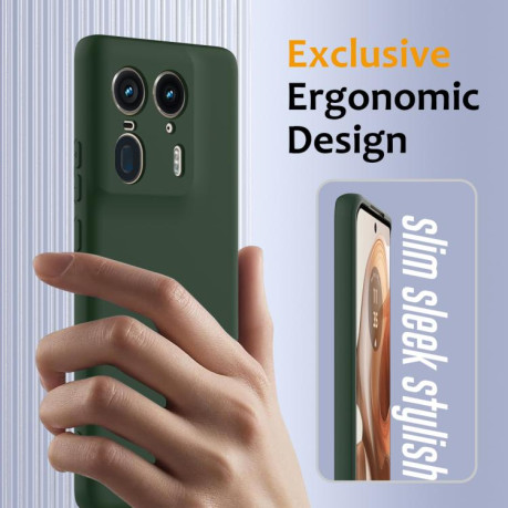 Силиконовый чехол Shockproof Silicone Magsafe для Motorola Edge 50 Ultra - зеленый