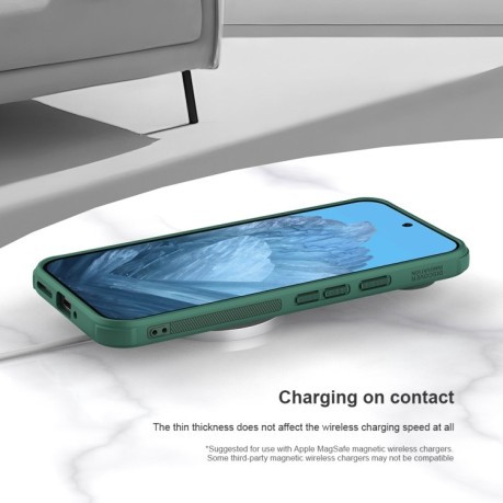 Противоударный чехол NILLKIN Frosted Shield Pro Magnetic Magsafe для Google Pixel 9 Pro - черный