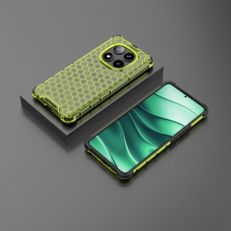 Протиударний чохол Honeycomb на Xiaomi Redmi Note 14 Pro 5G/Poco X7 - зелений