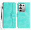Чехол-книжка Skin Feel Heart Amile для Infinix Note 50 Pro 4G - голубой