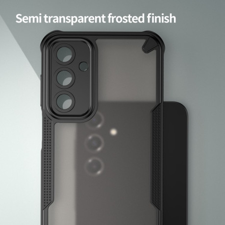 Противоударный чехол Armor Glaze PC Hybrid для Samsung Galaxy A56 5G - черный