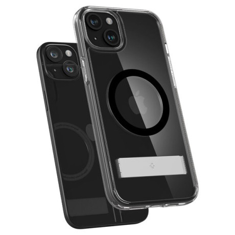 Оригинальный чехол Spigen Ultra Hybrid S MagSafe case with stand для iPhone 15 Plus - Black
