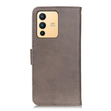 Чехол-книжка KHAZNEH Cowhide Texture на Vivo S12 / V23 5G - хаки