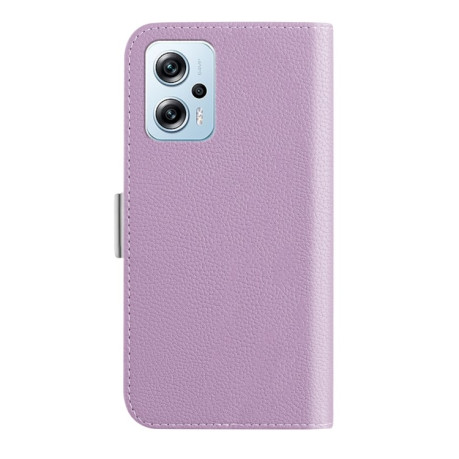 Чехол-книжка Candy Color Litchi для Xiaomi Poco X4 GT 5G - фиолетовый