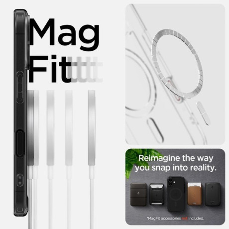 Оригінальний чохол Spigen Ultra Hybrid MagSafe для iPhone 16 - Black