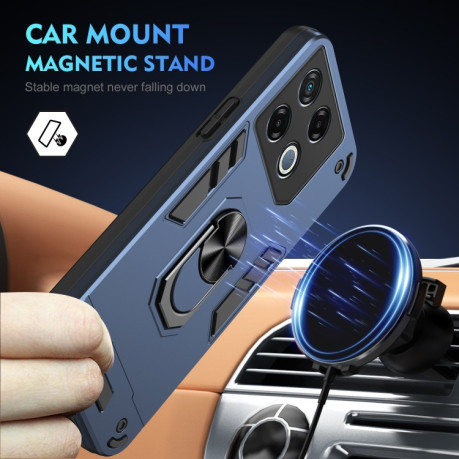 Ударозахисний чохол Metal Ring Holder для Infinix GT 20 Pro 5G - синій