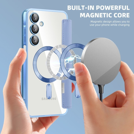 Чохол-книжка Shield MagSafe RFID Anti-theft Leather  для Samsung Galaxy A16 5G - синій