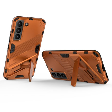 Противоударный чехол Punk Armor для Samsung Galaxy S22 5G - оранжевый