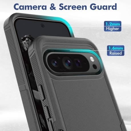 Протиударний чохол Armor 2 in 1 для Google Pixel 9 Pro XL - чорний