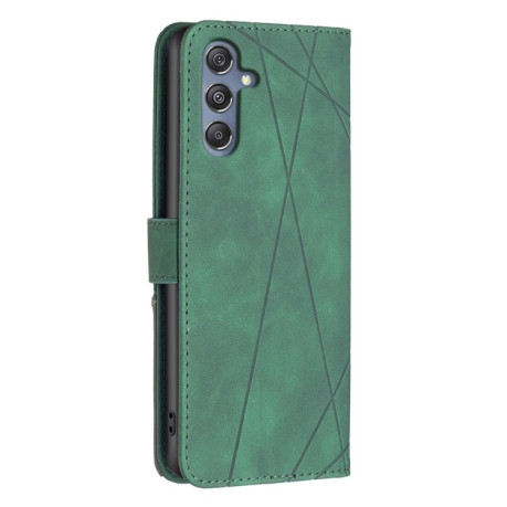 Чехол-книжка Rhombus Texture для Samsung Galaxy M34 5G - зеленый