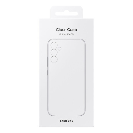 Оригинальный чехол Samsung Soft Clear Cover для Samsung Galaxy A34 5G - Transparent (EF-QA346CTEGWW)