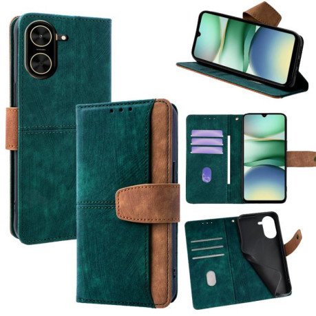 Чехол-книжка Stitching Skin Feel для Xiaomi Redmi A5 4G 171.7mm - зелений