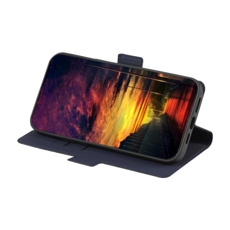 Чехол-книжка Twill Texture Side Button для Samsung Galaxy M13 - синий