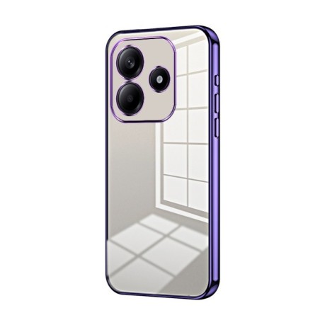 Противоударный чехол Space Fine Hole для Xiaomi Redmi Note 14 5G - фиолетовый