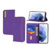 Чехол-книжка Woven Texture для Samaung Galaxy S22 5G - фиолетовый
