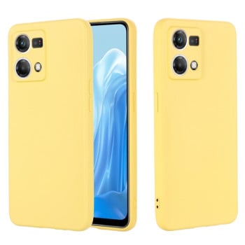 Силіконовий чохол Solid Color Liquid Silicone на OPPO Reno 7 4G Global/F21 Pro 4G - жовтий