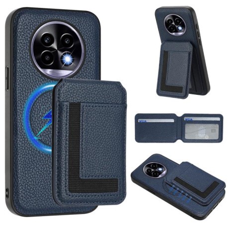 Чехол CX01 Detachable Magsafe Magnetic Card Bag для Realme 13 Pro / 13 Pro+ - синий