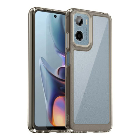 Противоударный чохол Colorful Acrylic Series для Motorola Moto E15 - серый