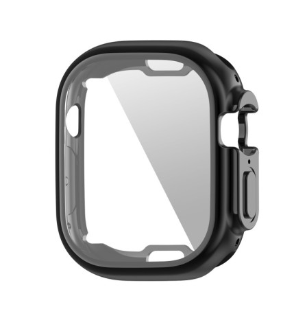 Противоударная накладка со стеклом PET для Apple Watch Ultra - черная