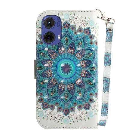 Чехол-книжка 3D Painting для Motorola Moto G85 5G Global - Wreath