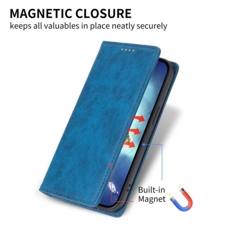 Чохол-книжка Business Solid Color Magnetic RFID Leather на Realme 14 Pro+ - синій