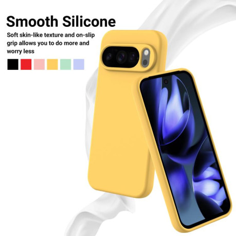 Силіконовий чохол Solid Color Liquid Silicone на Google Pixel 10 Pro XL - жовтий