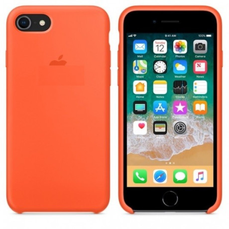 Силіконовий чохол Silicone Case Spicy Orange на iPhone SE 2020/8/7
