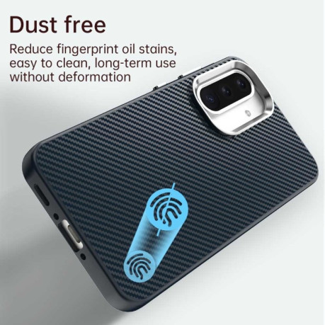 Ударозащитный чехол Carbon Fiber Series IMD на Samsung Galaxy A36 5G - синий